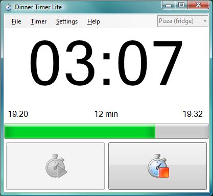 Screenshot for DinnerTimer Lite 1.2.0